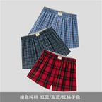 Giordano Underwear Men's Three-Pack Cotton Woven Contrast Boxers