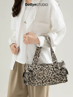 Dotlyn Blogger Large Capacity Baguette Crossbody Bag