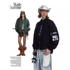 MADEEXTREME Big Pocket Patch Bomber Cotton Tooling Flight Jacket