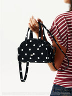 CryingCenter Polka Dot Boston Shoulder Crossbody Bag