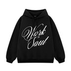NICEBAD Flower LOGO Printed Hooded Sweater