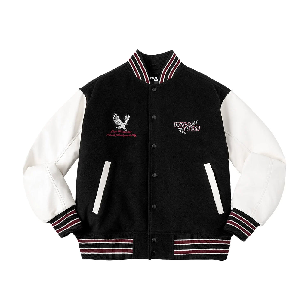 WHOOSIS Gem Embroidery Baseball Jacket