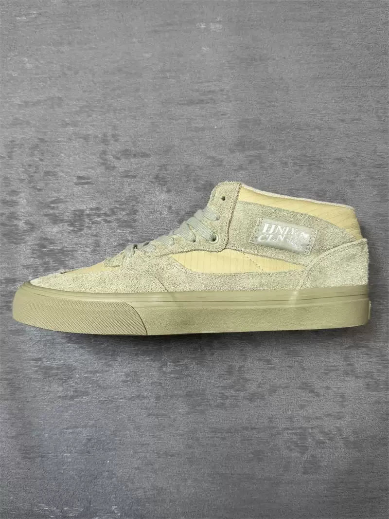 HNLY CLN Retro Gray Green Suede Skate Shoes