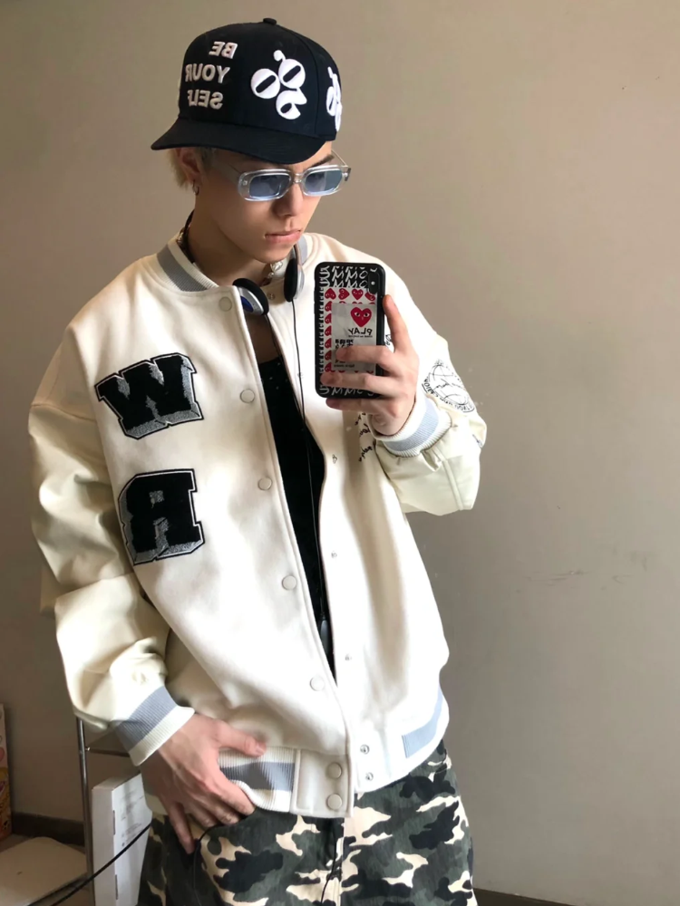 KONOOT Street Micro-bend Three-dimensional Embroidered Baseball Cap