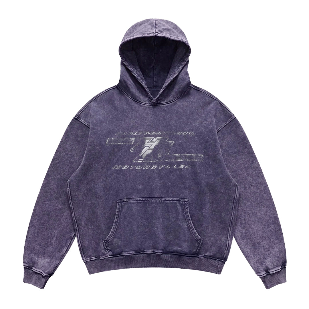 BOMBA STUDIO Retro Washed Hoodie Jacket