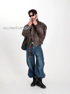 HANQIAORJI Splicing High-top Black Boxing Boots