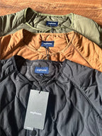 Japanese Retro Collarless Quilted Cotton Jacket