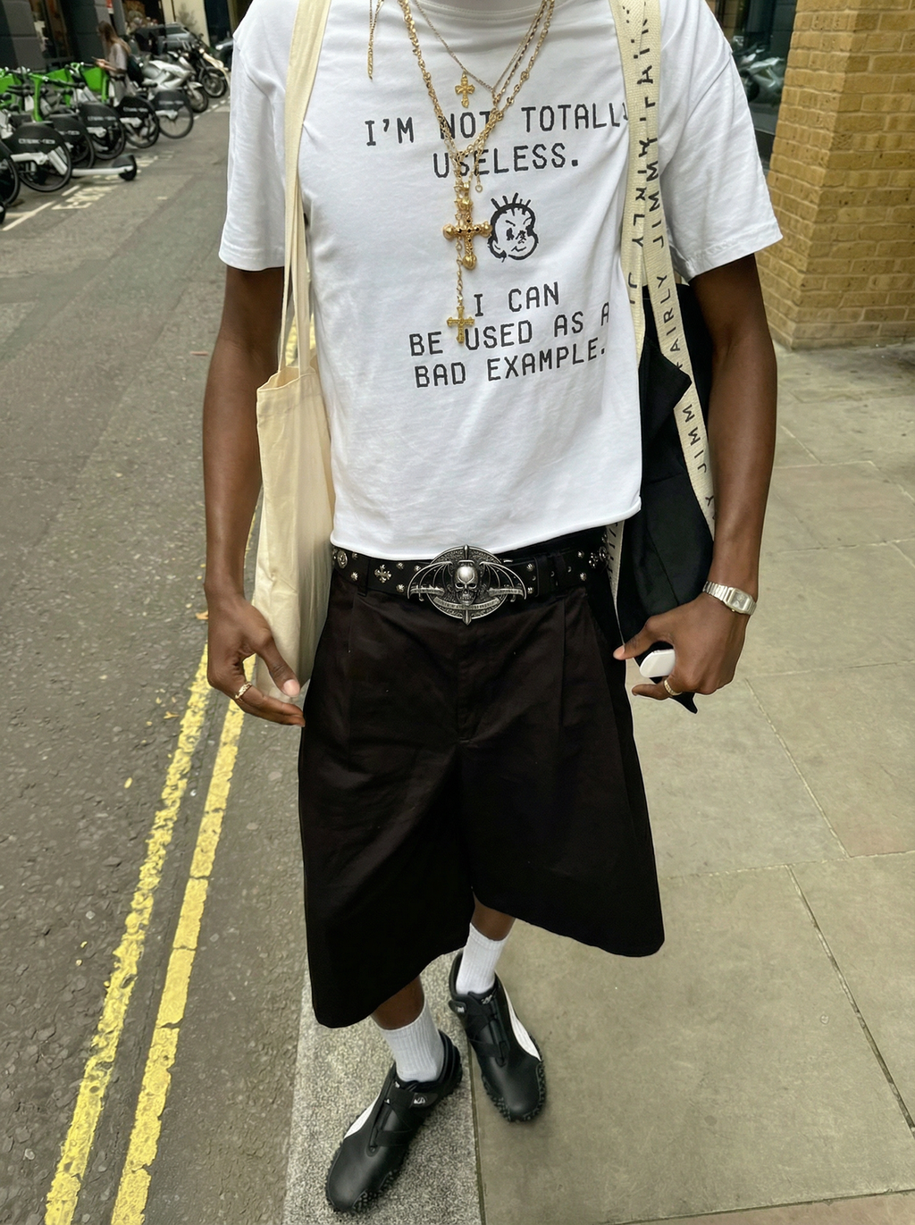 Darkblue Store American Satan Rivet Gothic Punk Belt