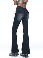 ABMY® Fatal Waist V-Cut Flared Jeans