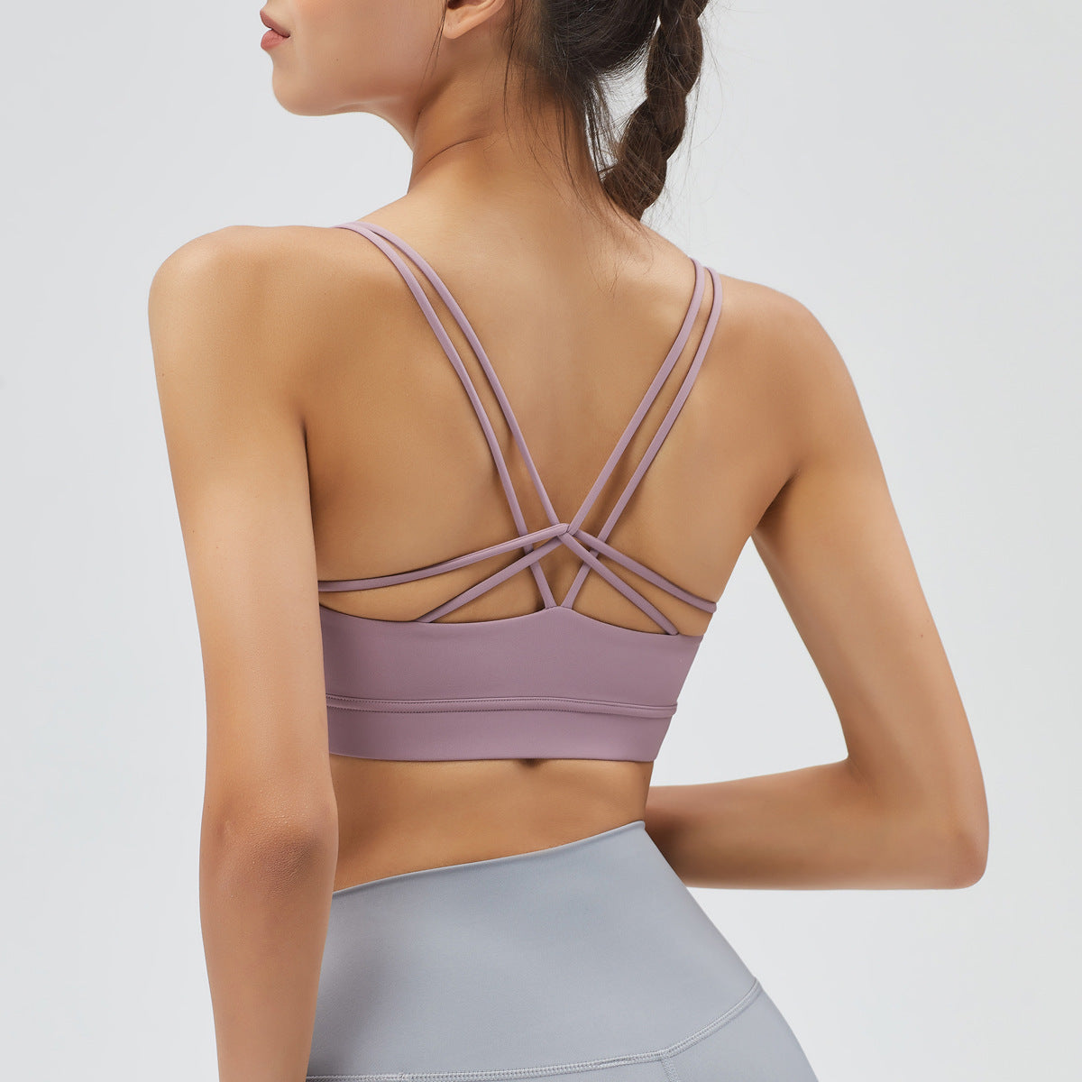 Athena Lulu Naked Yoga Vest Beautiful Back Sexy Suspender