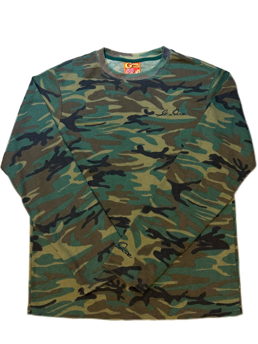 Gameone Camouflage Waffle Long Sleeve Top