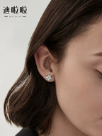 Four-leaf Clover 999 Silver Earrings