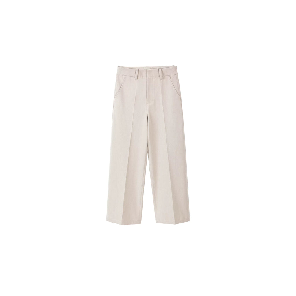 PLUS NO LOGO Drape Anti-wrinkle A-shaped Trousers