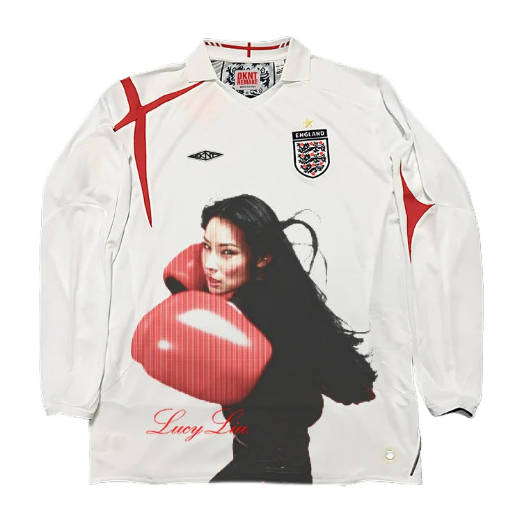 REMAKE Red Gloves Portrait Retro Jersey Tee