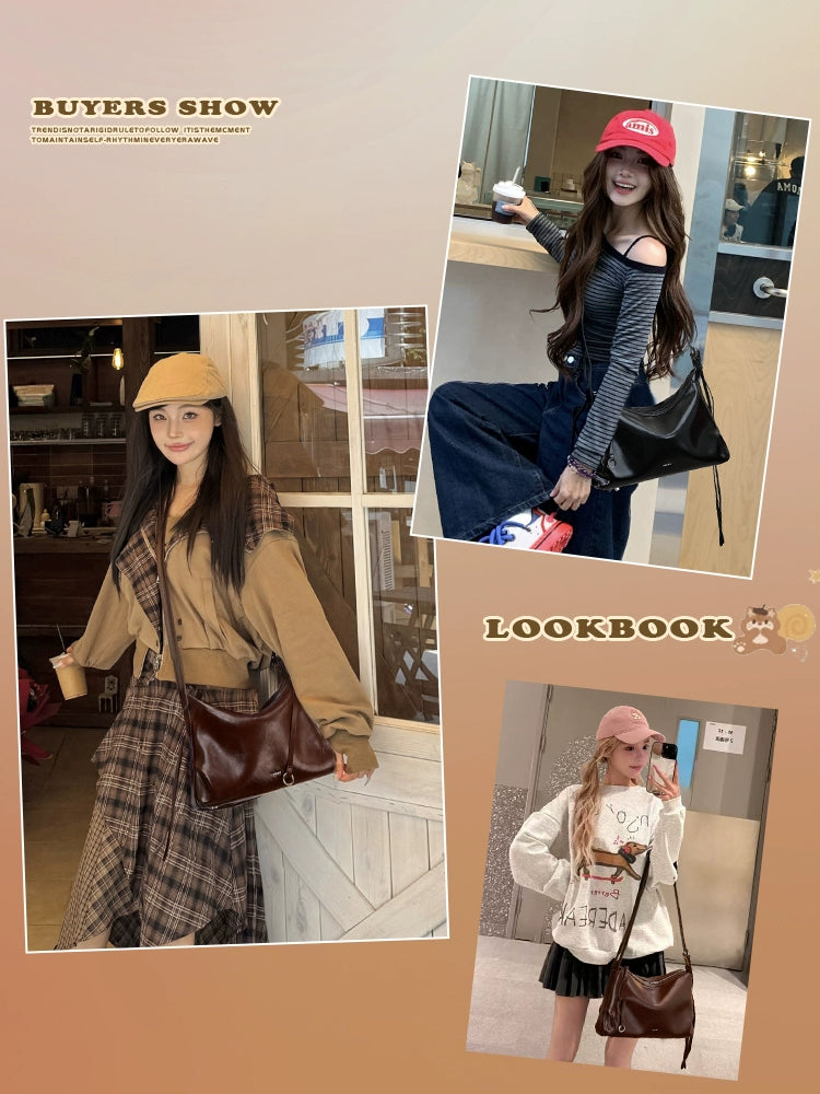 Neeley Star Donut Leather Hobo Bag