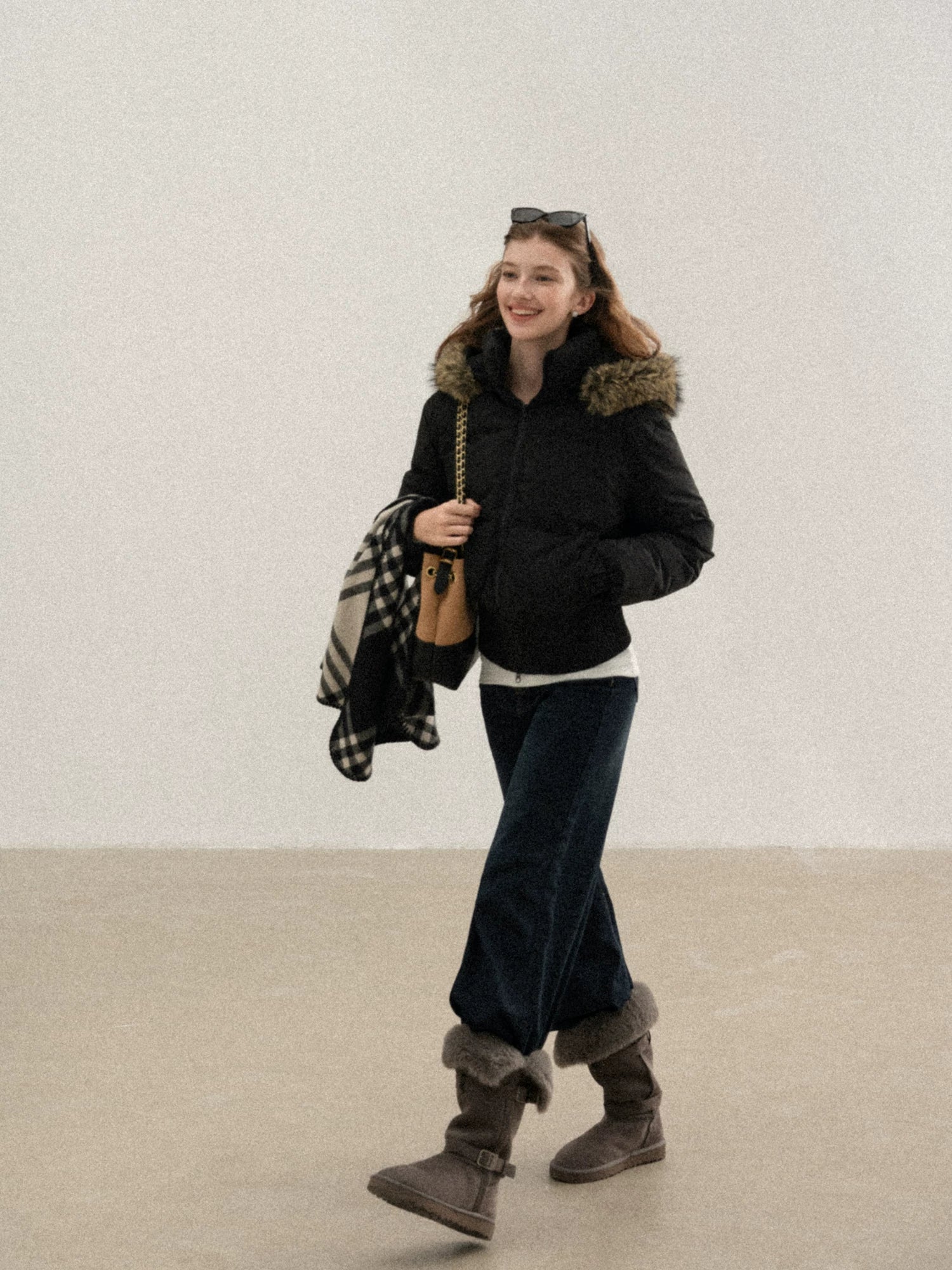 cantonstory Korean Retro Bootleg Jeans