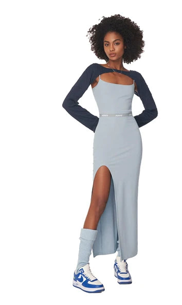 ABMY Slit Suspender Dress