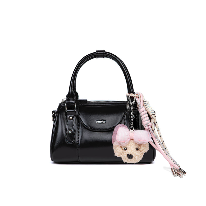 Neeley Soft Wax Leather Boston Pillow Bag