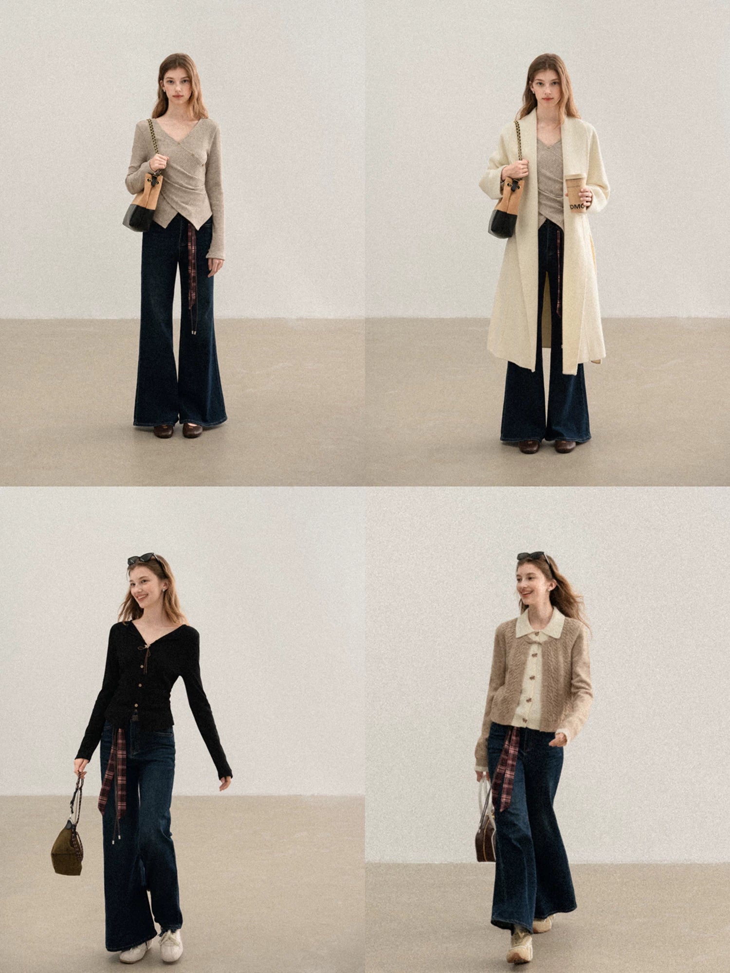 cantonstory Retro Belt Mild Jeans