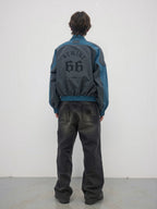 ATHIRI Motorcycle Harrington G9 Shoulder Pad Functional Embroidered Jacket