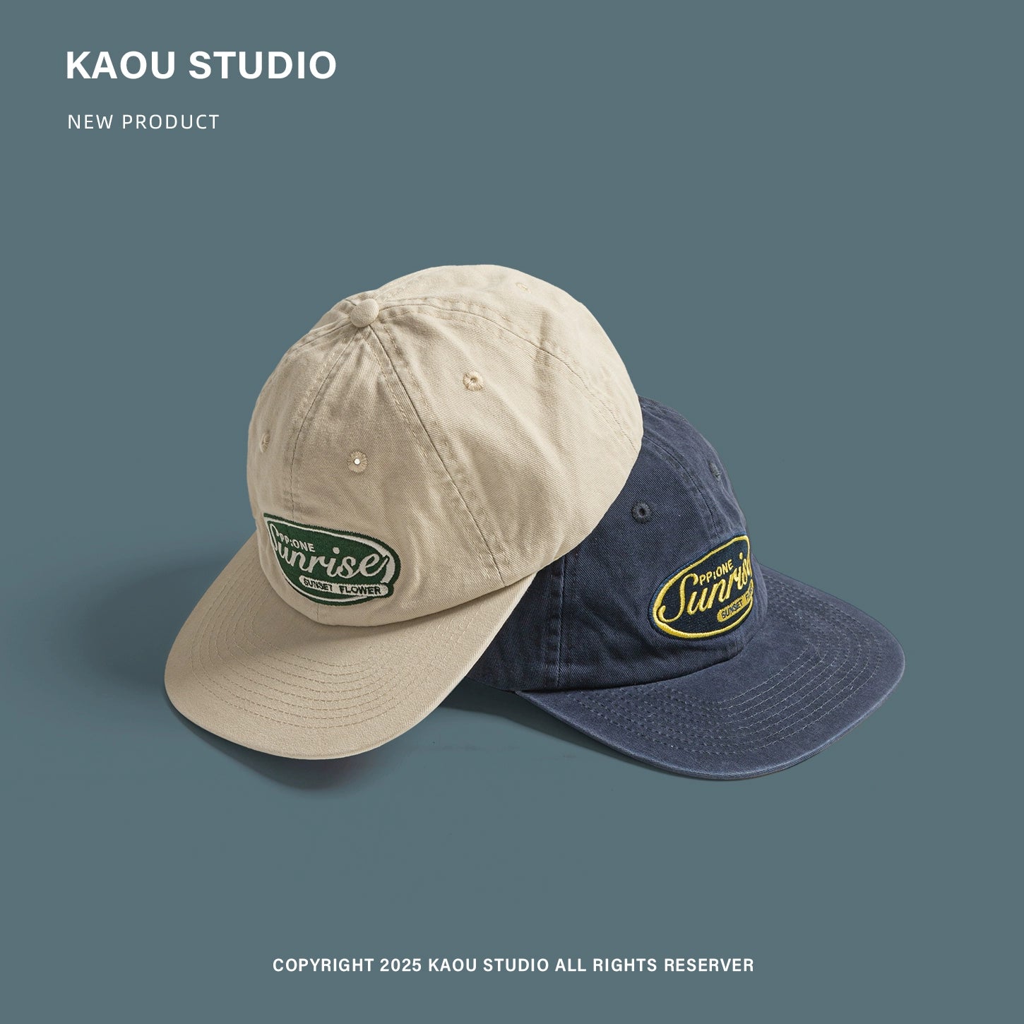 Kac Hip-hop Embroidered Flat Brim Baseball Cap