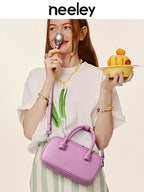 Neeley Mini Leather Boston Crossbody Bag