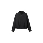 PLUS NO LOGO silhouette zipper old money wind jacket