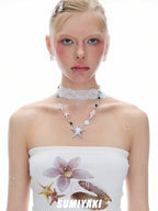 Coconut Girl Handmade Glaze Vacation Necklace