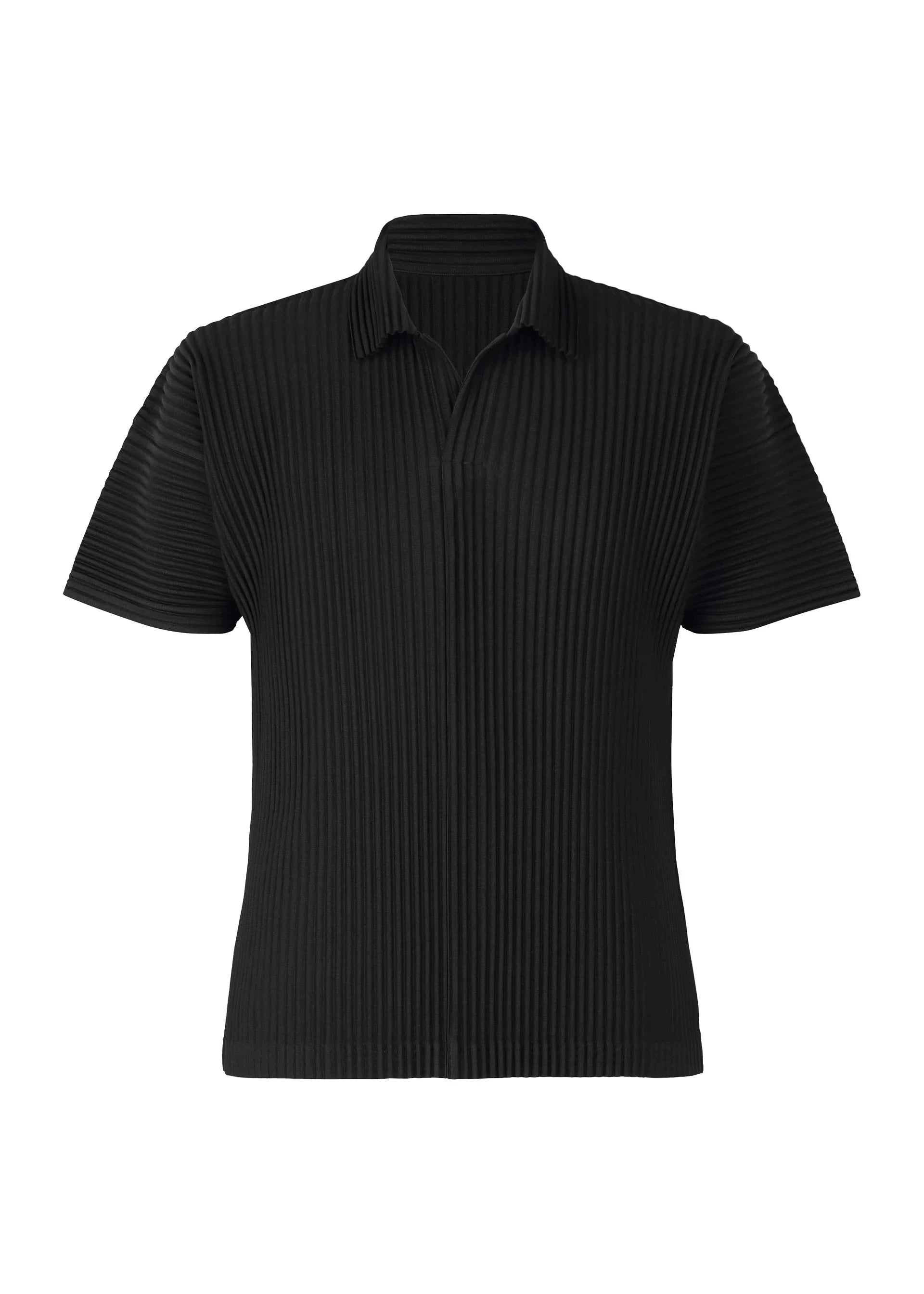 IMAGISM Japanese Pleated Lapel Texture Polo Shirt JM030