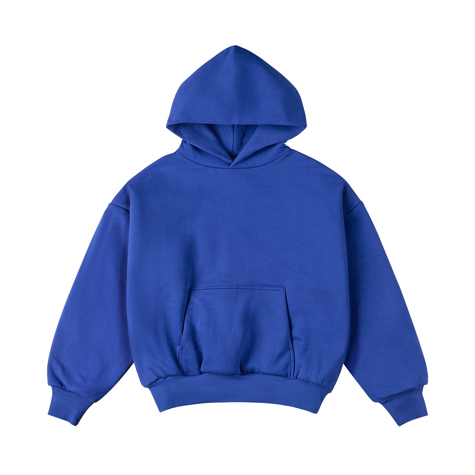 IDLT Double-Layer 400g Short Hoodie – Heavyweight Off-Shoulder Streetwear