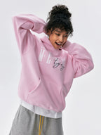 MEDM Three-dimensional Embroidered Font Hooded Sweater