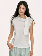 Anna Aneae Small Turtleneck Sleeveless Vest