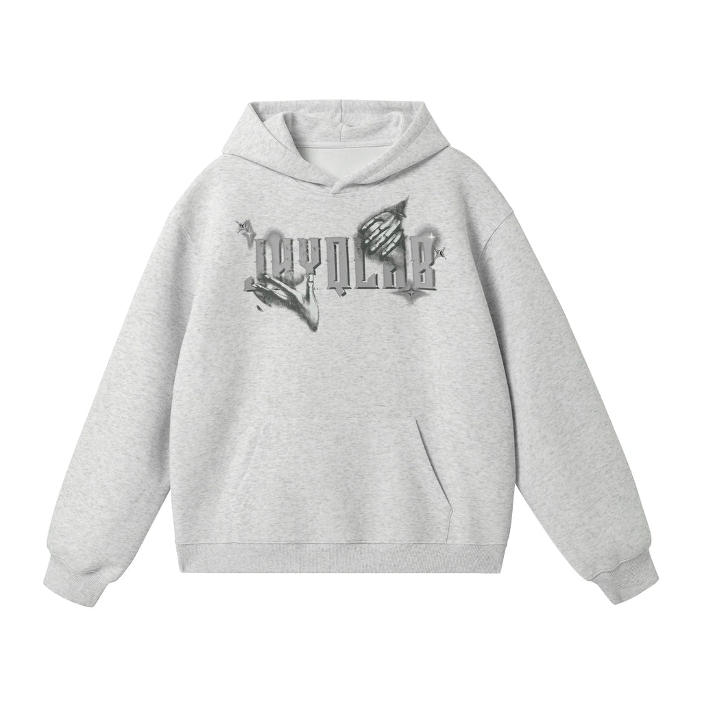 JHYQ Star Bead Gesture Printed Hoodie