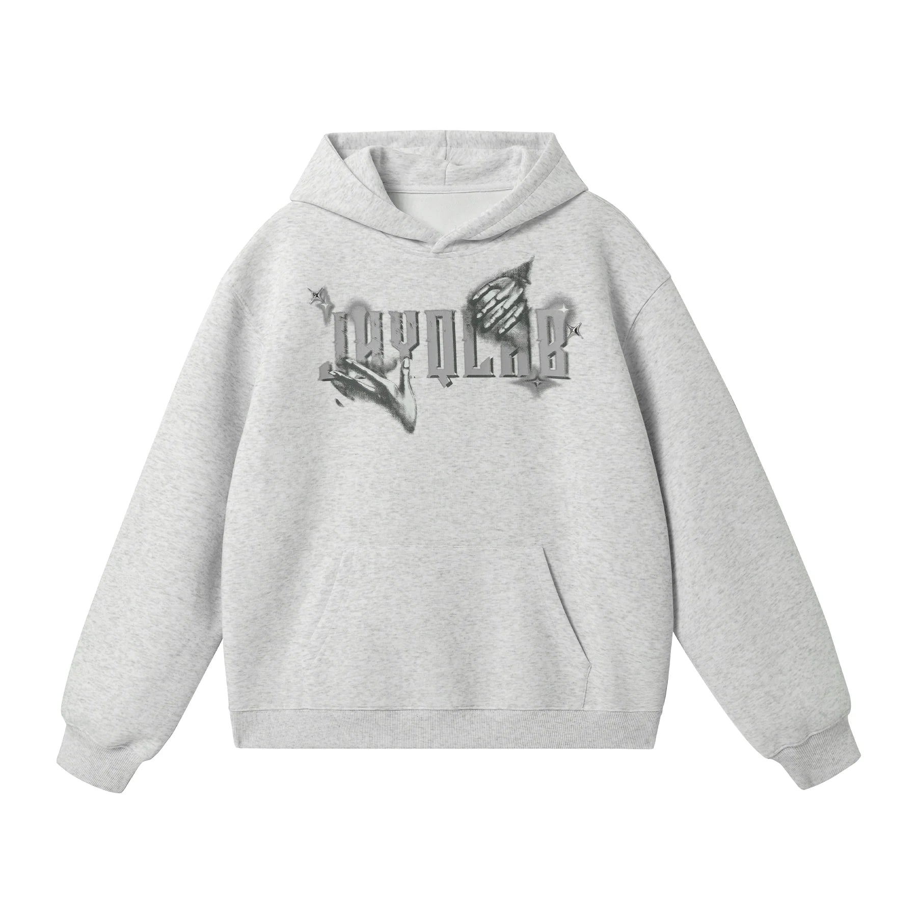 JHYQ Star Bead Gesture Printed Hoodie