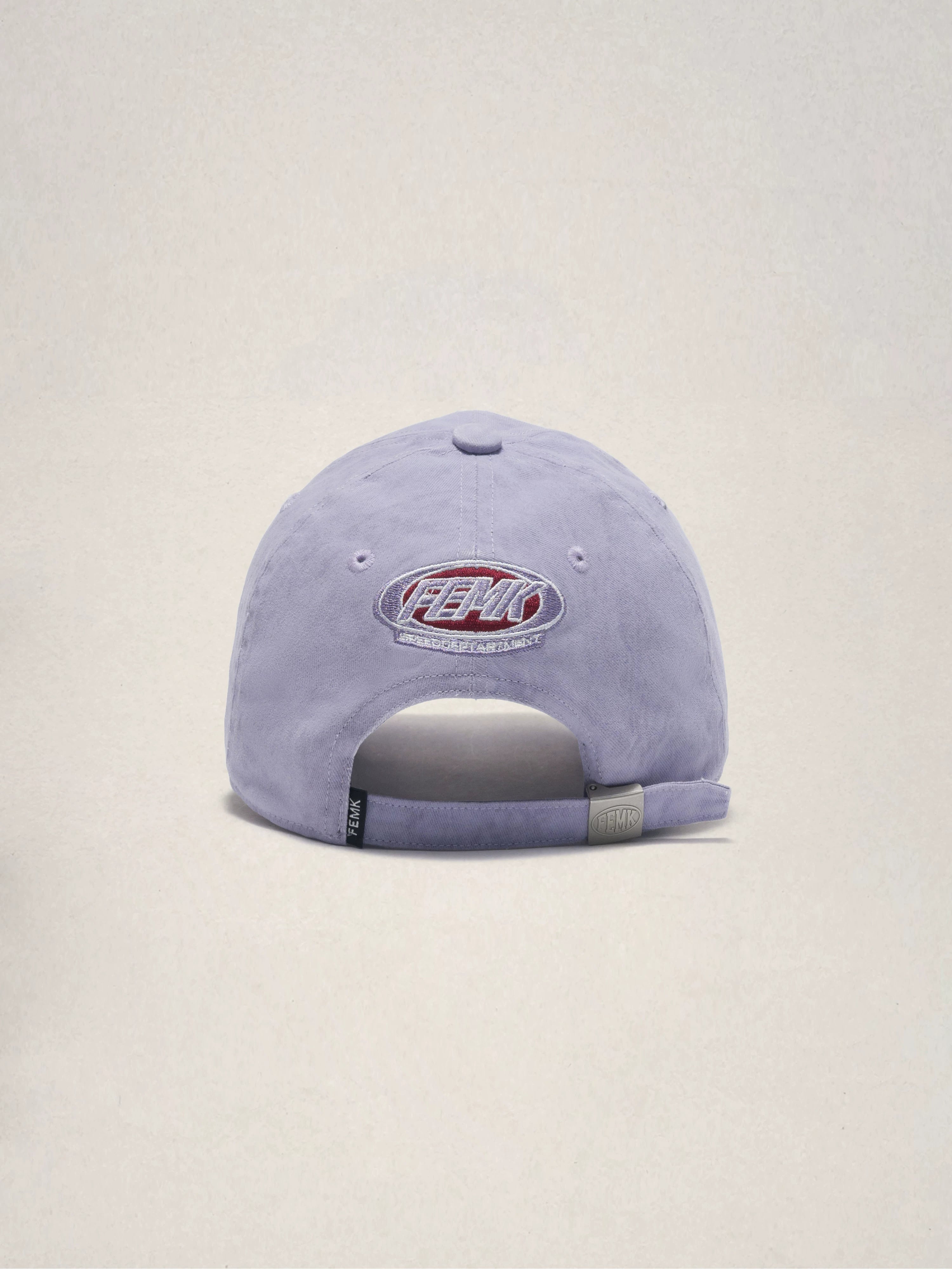 Fleamarket Retro Washed Destroyed Brim Flame Embroidered Baseball Cap