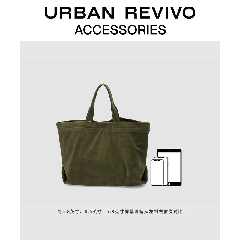 Urban Revivo Men's Genuine Leather Shoulder Bag