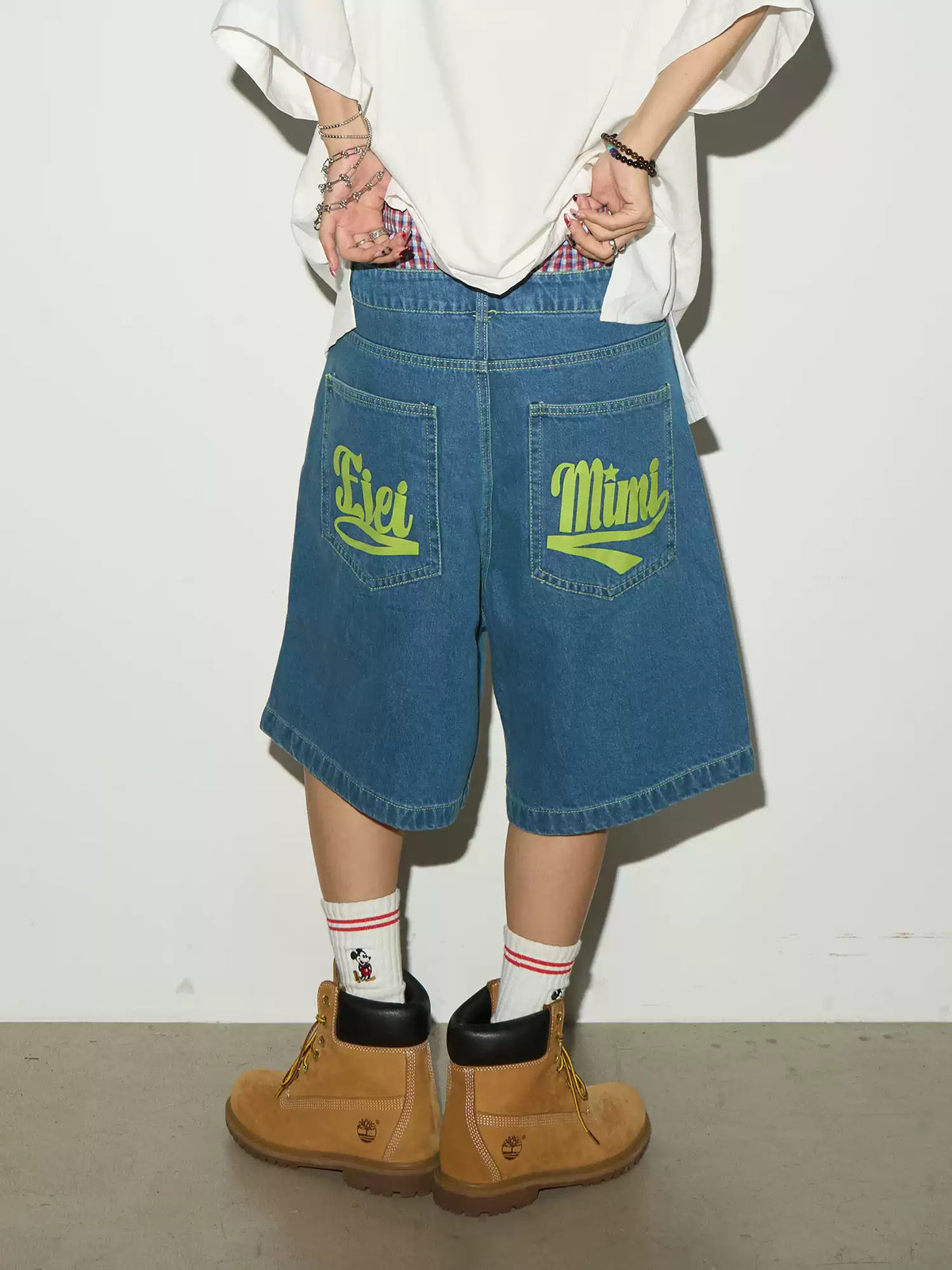 MICHINNYON denim shorts