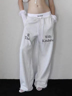 BADBLOOD High-Street Loose Straight Sweatpants