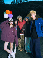 SOSTINE Washed Old Zipper Thinsulate Work Jacket