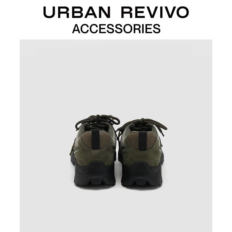 Urban Revivo Men's Outdoor Splicing Sneakers