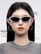 PLCOIN Cat-Eye Sports Sunglasses Anti-UV Cycling Driving