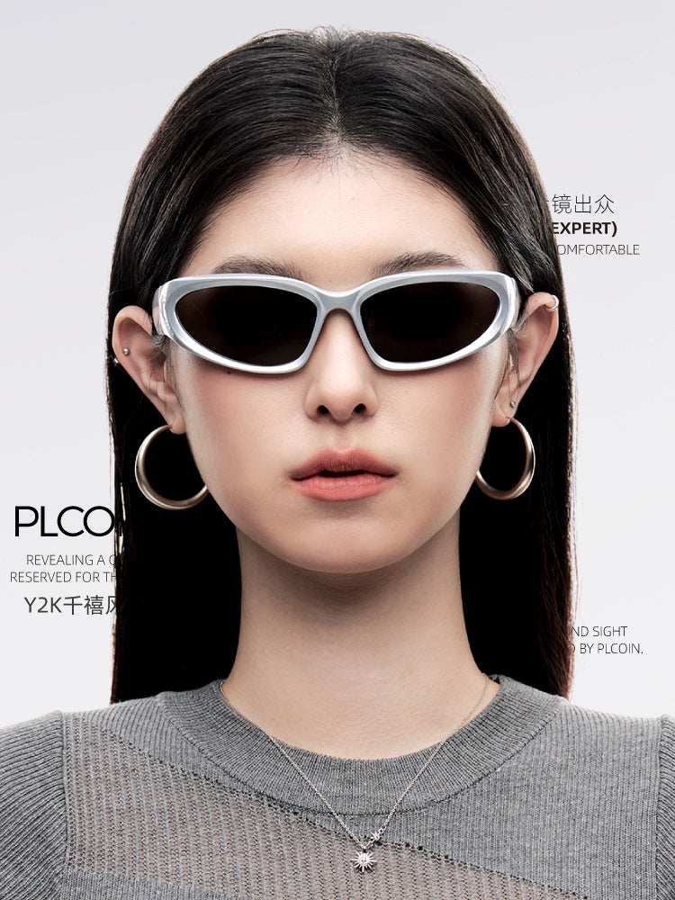 PLCOIN Cat-Eye Sports Sunglasses Anti-UV Cycling Driving