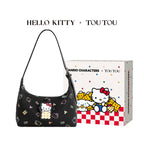TOUTOU HelloKitty Denim Underarm Crossbody Bag