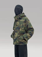 PLUS NO LOGO Washed Old Camouflage Jacket Zipper Jacket