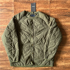 Japanese Retro Collarless Quilted Cotton Jacket