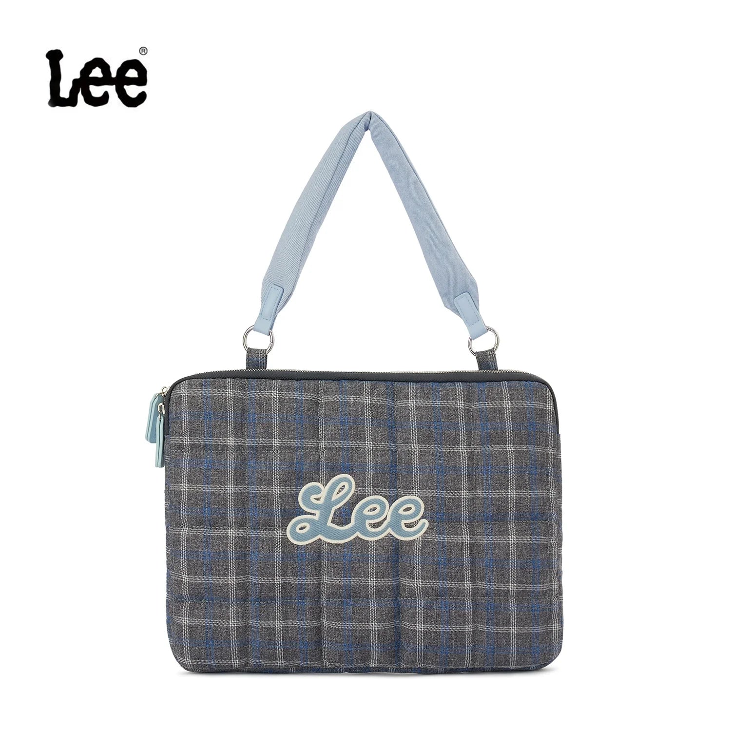 Lee Contrast Checked Tote Bag