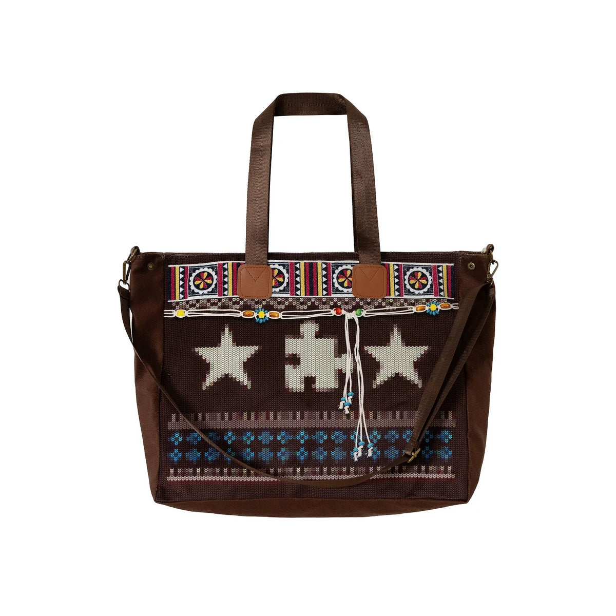 YADcrew Printing Wool Mechanism Crossbody Handbag