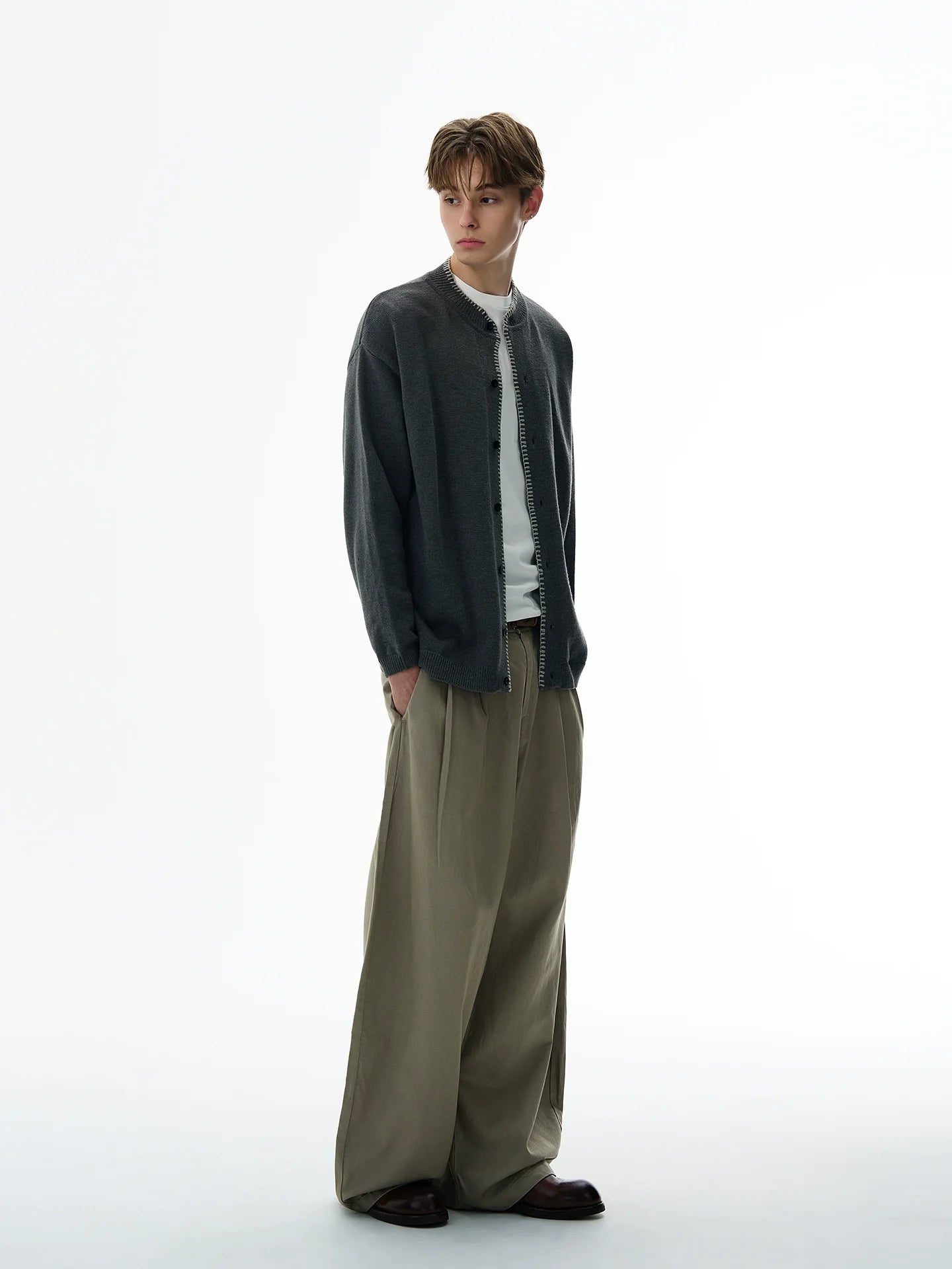 CHOIZE Vintage Casual Loose Versatile Knitted Sweater Jacket