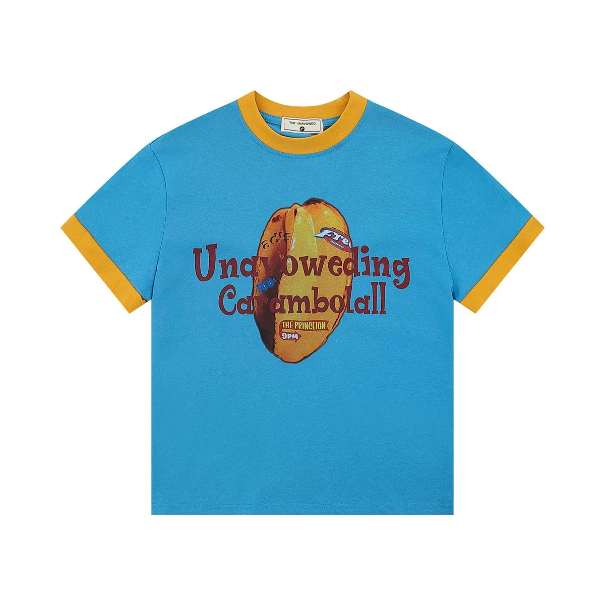 SIXMINU Contrast Shoulder Pure Cotton Round Neck T Shirt