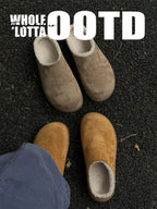 Newrockstarchoppa Thick-Sole Baotou Cotton Slippers